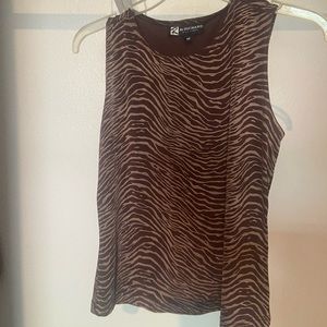 brown zebra tank